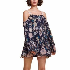 FOXIEDOX Brylee Dress Cold Shoulder Mini Floral